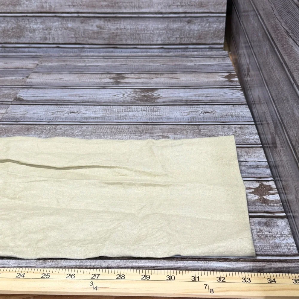 Calvin Klein Dress Pants Mens 38Rx33 Tan 100% Linen Flat Front Straight Leg